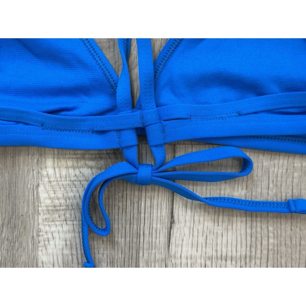 Nike Hydrastrong Women's Blue Bikini Swimsuit Top Size Large NWT MSRP: $40 - Picture 7 of 9